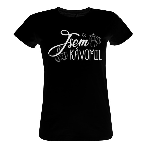 Tričko s potiskem Jsem kávomil